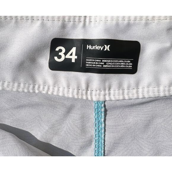 Hurley Men's Phantom Sleepy Hollow 20" Boardshorts Size 34 Blue Glaze Swim Short - Picture 3 of 8